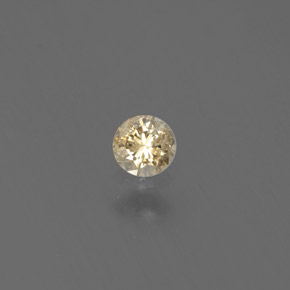 Diamant or naturelle coupe roude, 0,12 ct, SI