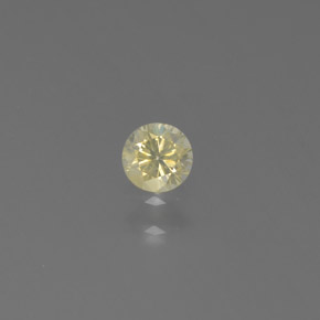 Diamant jaune naturelle coupe roude, 0,14 ct, SI