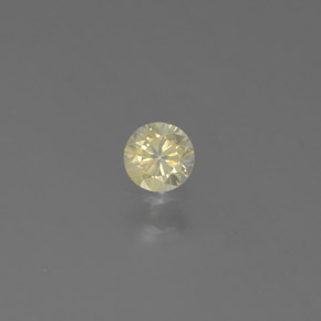 Diamant jaune naturelle coupe roude, 0,14 ct, SI