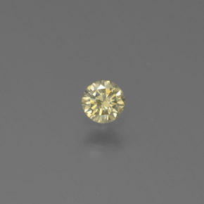 Diamant Champagne naturelle Coupe roude, 0.13 ct, SI
