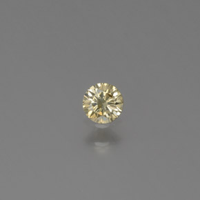 Diamant jaune naturelle coupe roude, 0,09 ct, SI