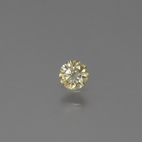 Diamant jaune naturelle coupe roude, 0,09 ct, SI