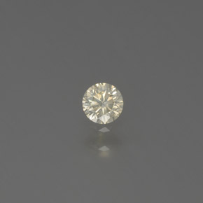 Diamant Champagne naturelle Coupe roude, 0.11 ct, SI