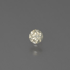 Diamant Champagne naturelle Coupe roude, 0.11 ct, SI