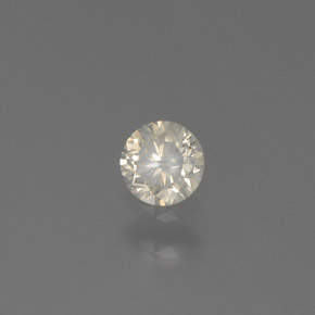 Diamant Champagne naturelle Coupe roude, 0.14 ct, SI