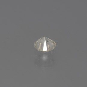 Diamant Champagne naturelle Coupe roude, 0.14 ct, SI
