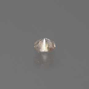 Diamant Champagne naturelle Coupe roude, 0.10 ct, SI