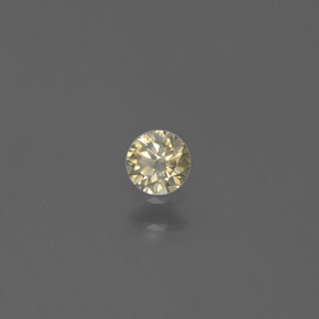 Diamant or naturelle coupe roude, 0,13 ct, SI