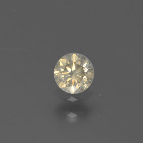Diamant jaune naturelle coupe roude, 0,16 ct, SI