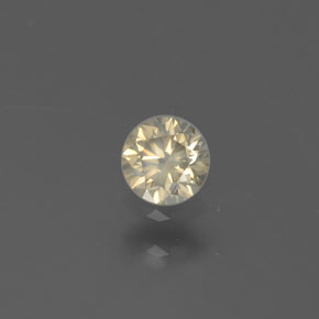 Diamant jaune naturelle coupe roude, 0,16 ct, SI