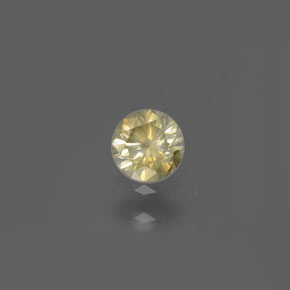 Diamant jaune naturelle coupe roude, 0,17 ct, SI