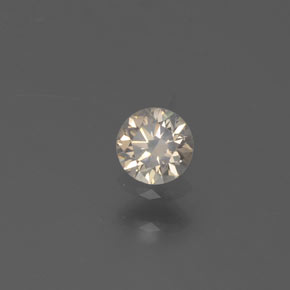 Diamant Champagne naturelle Coupe roude, 0.14 ct, SI