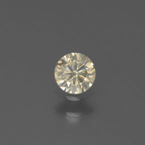 Diamant or naturelle coupe roude, 0,15 ct, SI