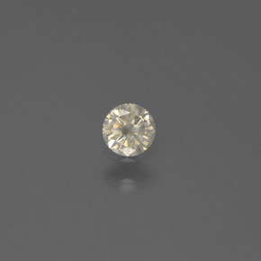 Diamant or naturelle coupe roude, 0,12 ct, SI