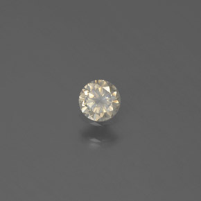 Diamant or naturelle coupe roude, 0,12 ct, SI