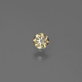 Diamant jaune naturelle coupe roude, 0,12 ct, SI
