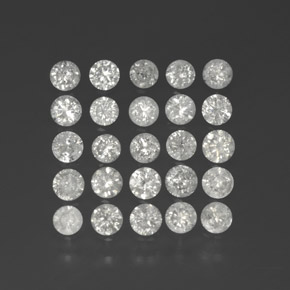 Achetez naturel ct Blanc Diamant gems, Coupe roude, En provenance Afrique du Sud chez GemSelect. En stock, livraison internationale!