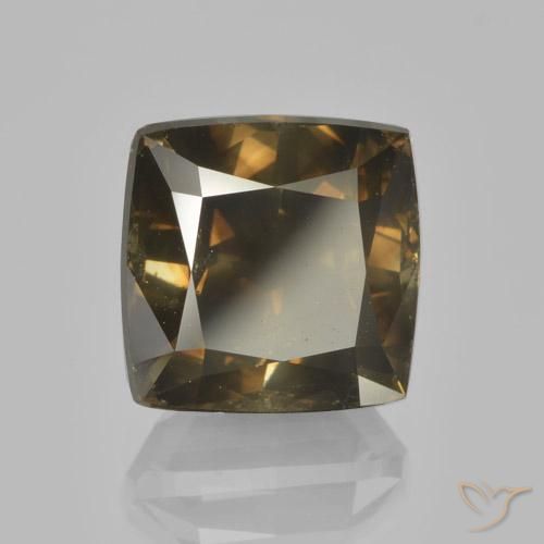 5.00ct Naturel Cognac profond Diamant, Coussin, VS