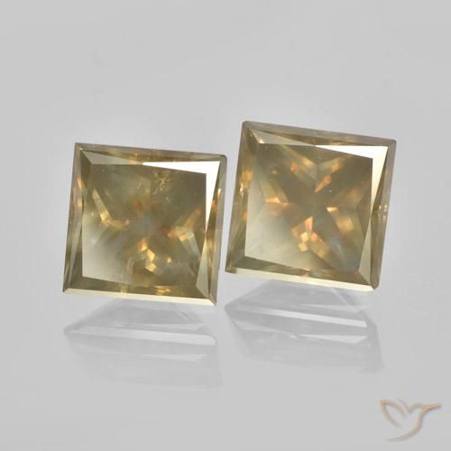 Shop natural 3.45ct Champagne Diamant gems, Carré, from Afrique du Sud at GemSelect. In stock, global shipping!