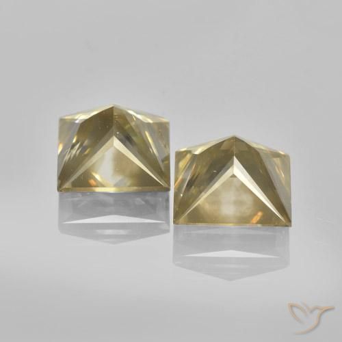 Shop natural 3.45ct Champagne Diamant gems, Carré, from Afrique du Sud at GemSelect. In stock, global shipping!