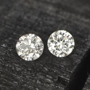 Achetez naturel ct Blanc Diamant gems, Coupe roude, En provenance Afrique du Sud chez GemSelect. En stock, livraison internationale!