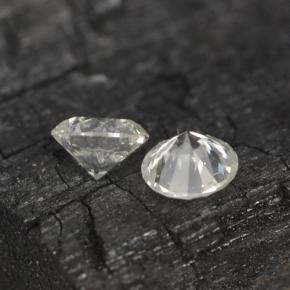 Achetez naturel ct Blanc Diamant gems, Coupe roude, En provenance Afrique du Sud chez GemSelect. En stock, livraison internationale!