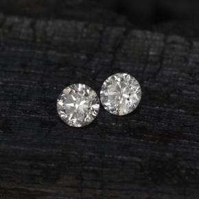 Achetez naturel ct Blanc Diamant gems, Coupe roude, En provenance Afrique du Sud chez GemSelect. En stock, livraison internationale!