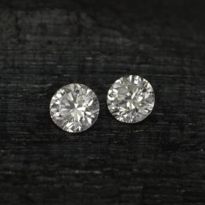 Achetez naturel ct Blanc Diamant gems, Coupe roude, En provenance Afrique du Sud chez GemSelect. En stock, livraison internationale!