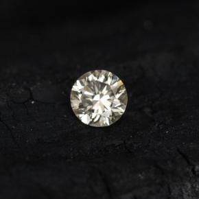 Diamant incolore naturelle coupe roude, 0,08 ct, VS-SI