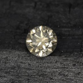 Diamant jaune naturelle coupe roude, 0,20 ct, VS-SI