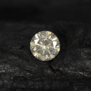 Diamant incolore naturelle coupe roude, 0,13 ct, VS-SI