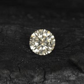 Diamant Champagne léger naturelle Coupe roude, 0.11 ct, VS-SI