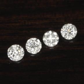 Achetez naturel ct Blanc Diamant gems, Coupe roude, En provenance Afrique du Sud chez GemSelect. En stock, livraison internationale!