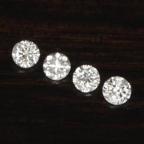 Achetez naturel ct Blanc Diamant gems, Coupe roude, En provenance Afrique du Sud chez GemSelect. En stock, livraison internationale!
