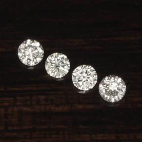 Achetez naturel ct Blanc Diamant gems, Coupe roude, En provenance Afrique du Sud chez GemSelect. En stock, livraison internationale!