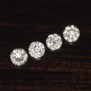 Achetez naturel ct Blanc Diamant gems, Coupe roude, En provenance Afrique du Sud chez GemSelect. En stock, livraison internationale!