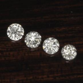 Achetez naturel ct Blanc Diamant gems, Coupe roude, En provenance Afrique du Sud chez GemSelect. En stock, livraison internationale!