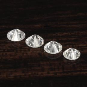 Achetez naturel ct Blanc Diamant gems, Coupe roude, En provenance Afrique du Sud chez GemSelect. En stock, livraison internationale!