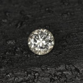 Diamant jaune naturelle coupe roude, 0,04 ct, VS-SI