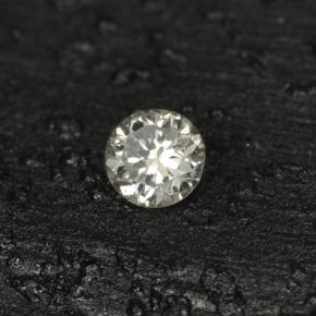 Diamant jaune naturelle coupe roude, 0,04 ct, VS-SI