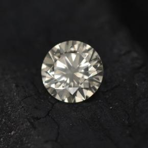 Diamant jaune naturelle coupe roude, 0,20 ct, VS-SI