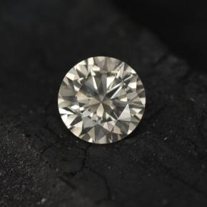 Diamant jaune naturelle coupe roude, 0,20 ct, VS-SI