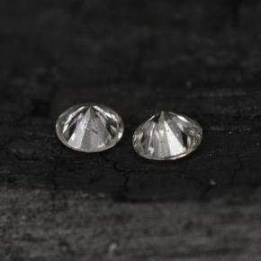 Achetez naturel ct Blanc Diamant gems, Coupe roude, En provenance Afrique du Sud chez GemSelect. En stock, livraison internationale!