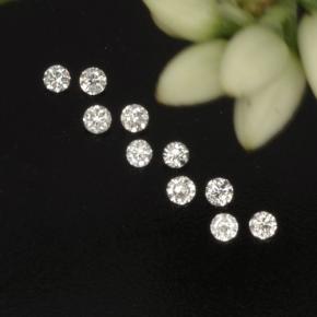 Achetez naturel ct blanc diamant gems, coupe roude, en provenance afrique du sud chez gemselect. en stock, livraison internationale!