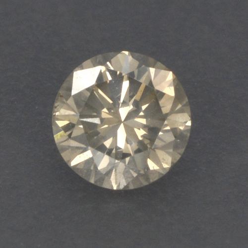 Diamant Brun moyen naturelle Coupe roude, 0.13 ct, VS