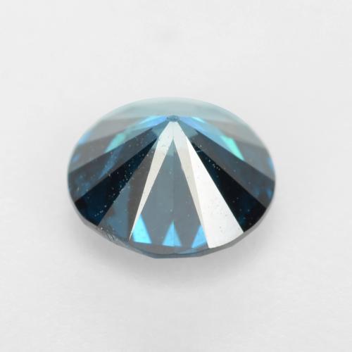 Diamant bleue naturelle coupe roude, 0,42 ct, VS-SI