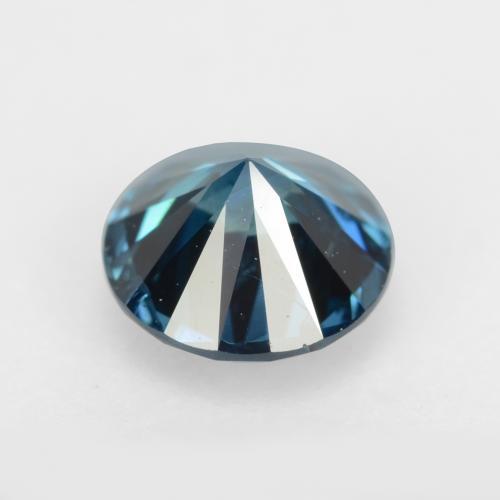 Diamant Bleu Londres naturelle Coupe roude, 0.35 ct, VS-SI