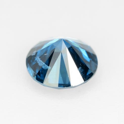 Diamant bleue naturelle coupe roude, 0,32 ct, SI