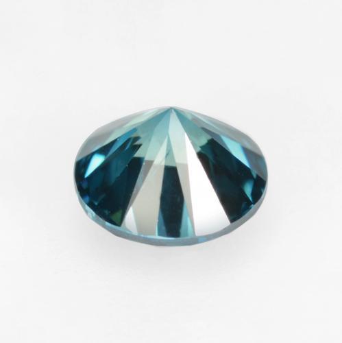 Diamant Bleu électrique naturelle Coupe roude, 0.37 ct, VS