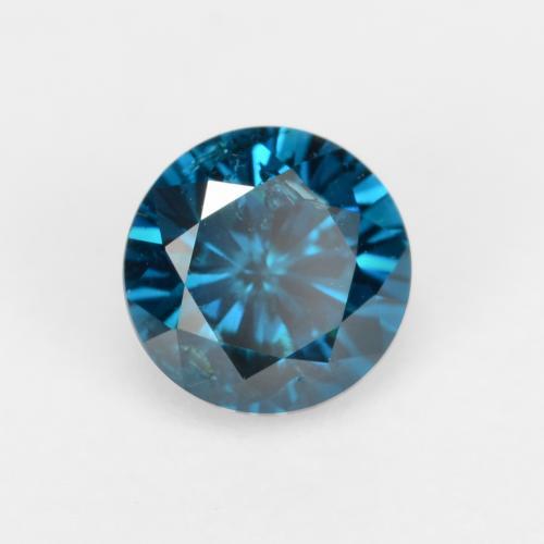 Diamant bleue naturelle coupe roude, 0,28 ct, VS-SI